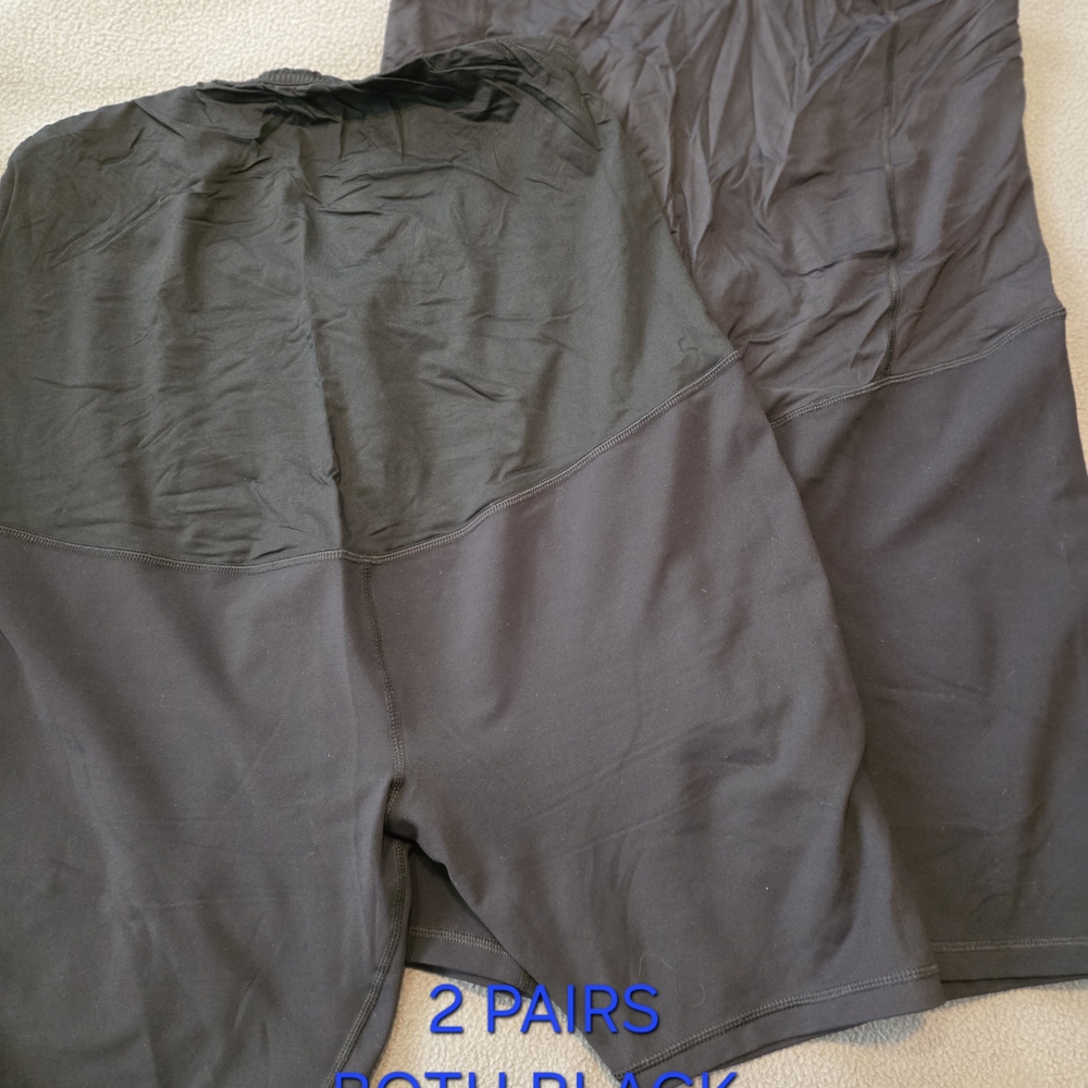 Isabel Maternity by Ingrid & Isabel Black Athletic Shorts - 2 Pairs